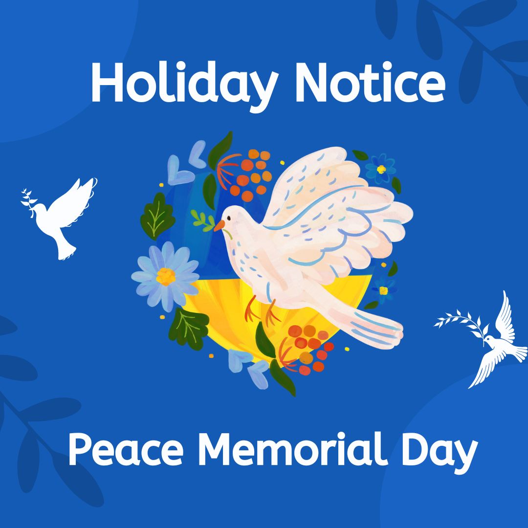 2024 Peace Memorial Day Holiday Notice